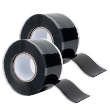 2 Rolls Rescue Tape Self-fusing Silicone Tape 1in W x 10ft L Waterproof Rub...