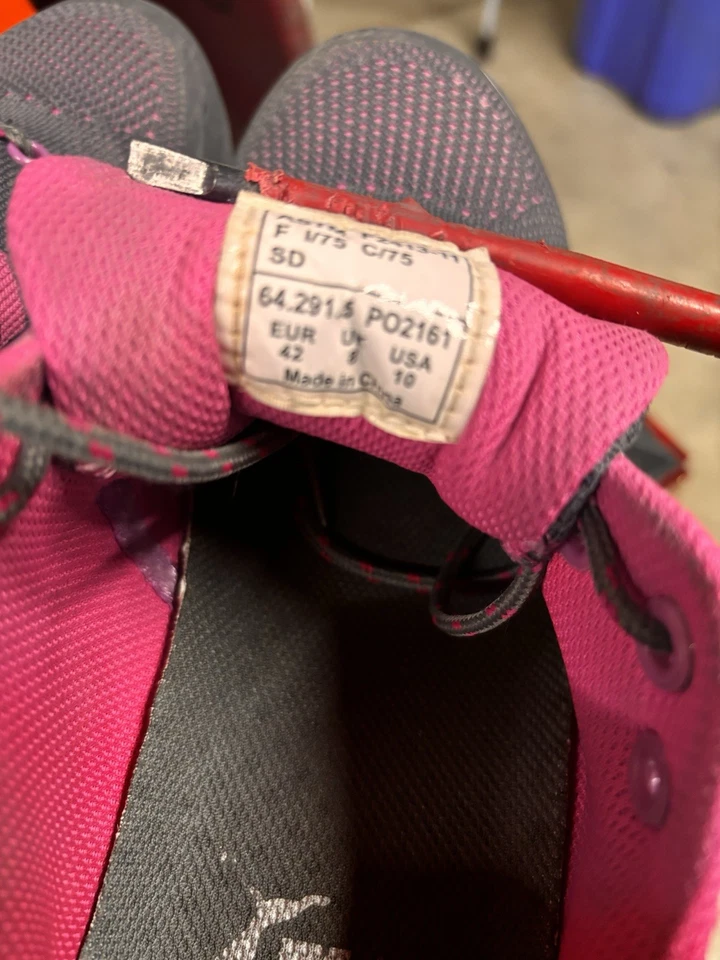 Puma Safety Shoes Celerity Pink Grey Low Steel Toe Knit Work 642915 Women Sz 10 - Image 3 of 3