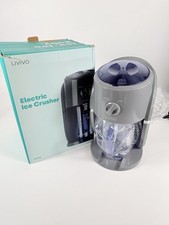 LIVIVO Electric Ice Crusher Machine Portable Ice Shaver Maker Grey IC0914 R