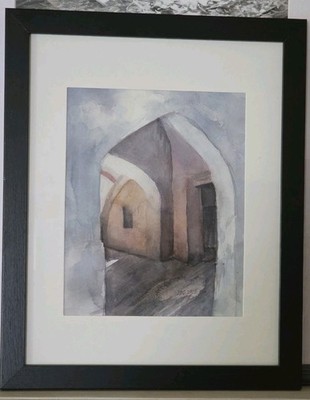 ORIGINAL Signed L. COHEN Watercolor Painting ''KHIVA'' Framed 2025 Central Asia