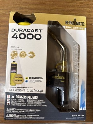 Bernzomatic DURACAST 4000 gas Pro Torch Kit TS4000ZKC with gas SAME DAY SHIPPING