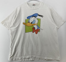 Vintage 90s Donald Duck Shirt Mens XL Disney Cartoon Fruit Of The Loom USA