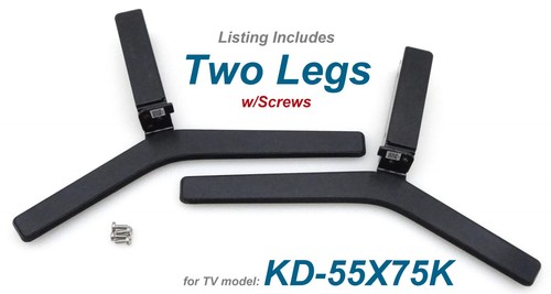 Sony KD-55X75K Stand Legs w/Screws [5-041-083-01 / 5-041-084-01] | 2T71 | USED