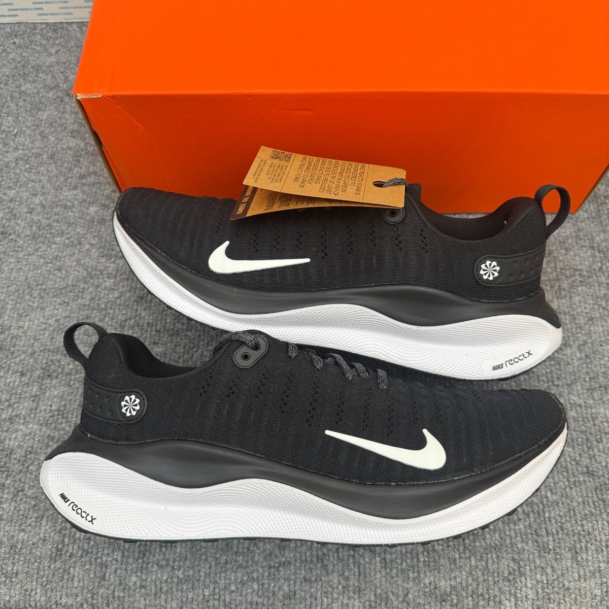 Nike ReactX Infinity Run 4 Mens 11.5 Black White Running Shoes Gym DR2665001 Amazon.com | Nike InfinityRN 4 Men main image 2