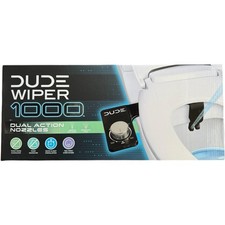 Dude Wiper 1000 - Bidet Attachment - Black Dual-Action Nozzle and Control Panel