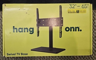 BRAND NEW HANG ONN SWIVEL TV BASE STAND 32'' TO 65'' MAX 77 LBS ***SWEEEET***