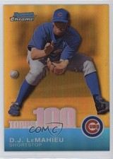2010 Bowman Chrome Topps 100 Prospects Gold Refractor 41/50 DJ LeMahieu 1i0v