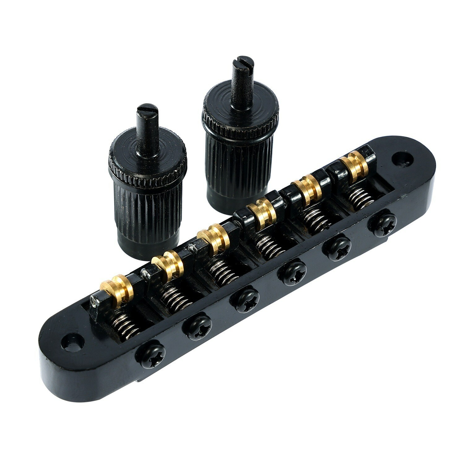 Tune-O-Matic Style Guitar Bridge Roller Saddles for LP SG Electric Guitar Chrome