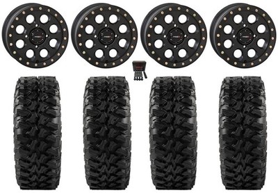 System 3 SB-7 15'' Wheels Black (6+1/4+3) 30'' Trail Ripr Tires Can-Am Defender