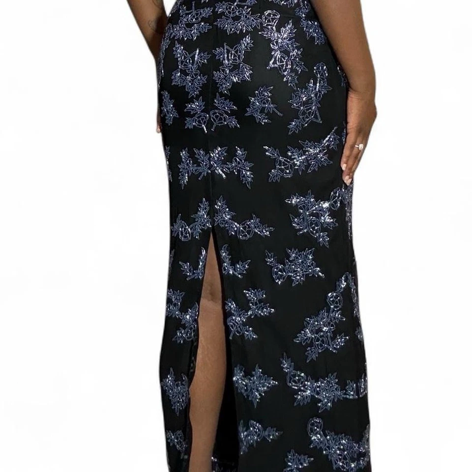 Vestido vintage Scala 100 % seda, totalmente con cuentas Foto 4 de 4