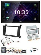 JVC DAB 2DIN Lenkrad Bluetooth USB Autoradio f&uuml;r Mercedes SLK R171 04-08 aktiv