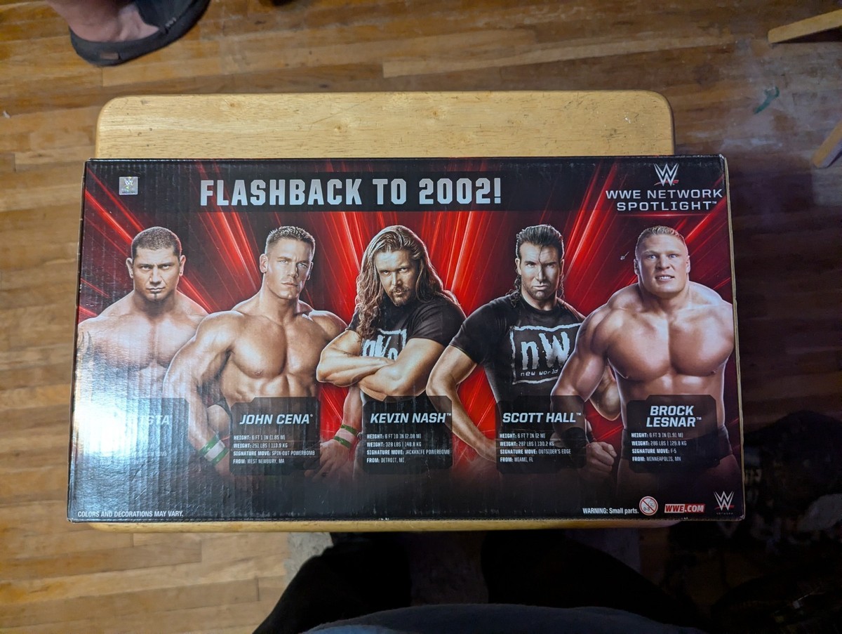 WWE Network Spotlight Flashback 2002 5-pack. Batista Cena Nash