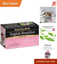 English Breakfast Black Tea Pack 6 120 Count Hot or Iced Gourmet