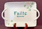 I. Godinger & Co Irish Failte Welcome Tray Valet Key Trinket Dish Money Holder — photo 1
