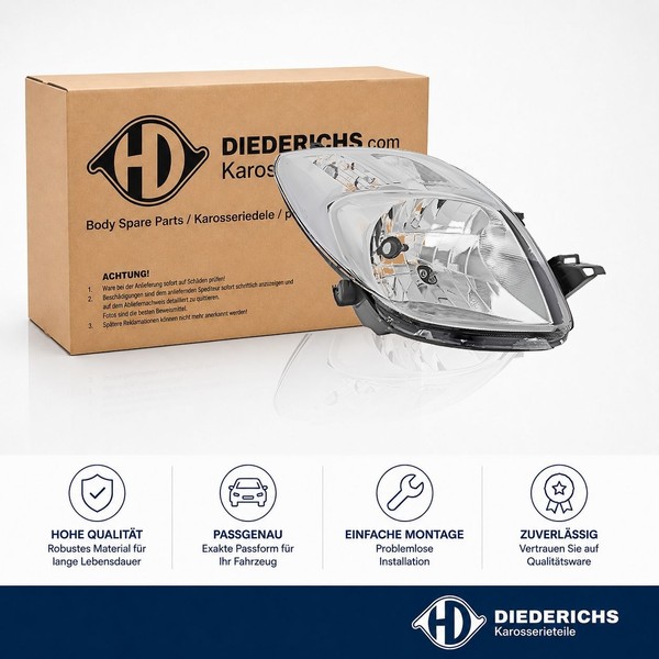 Hauptscheinwerfer Rechts Diederichs 6606980 FÜR Toyota Frontscheinwerfer-image