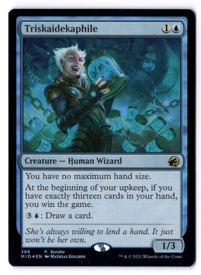Triskaidekaphile NM* FOIL PROMO Innistrad Midnight Hunt 386 mtg -UnltdCards