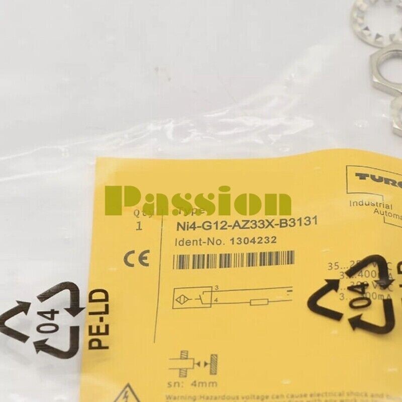 Ni4-G12-AZ33X-B3131 New Sealed Turck Proximity Switch Ni4-G12-AZ33X-B3131