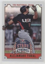 2015 Panini Stars and Stripes Longevity Team Logo Gold 16/25 Alejandro Toral 3l1
