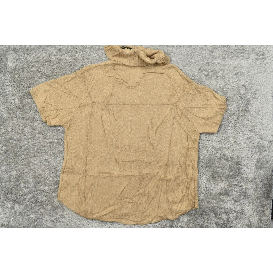 Suéter Lane Bryant Marrón Capa Talla 18/20 Acrílico Tejido Cuello Tortuga Foto 3 de 4