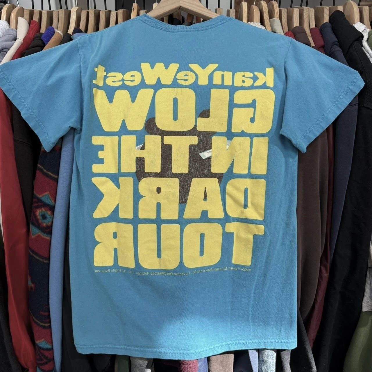 REPRINT VTG 2007 Kanye West Glow in the Dark Tour Tee full sizes PA11118 - product detail image 2