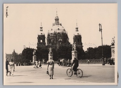Berlin - Dom Passanten Streetlife Auto - Altes Foto 1930er