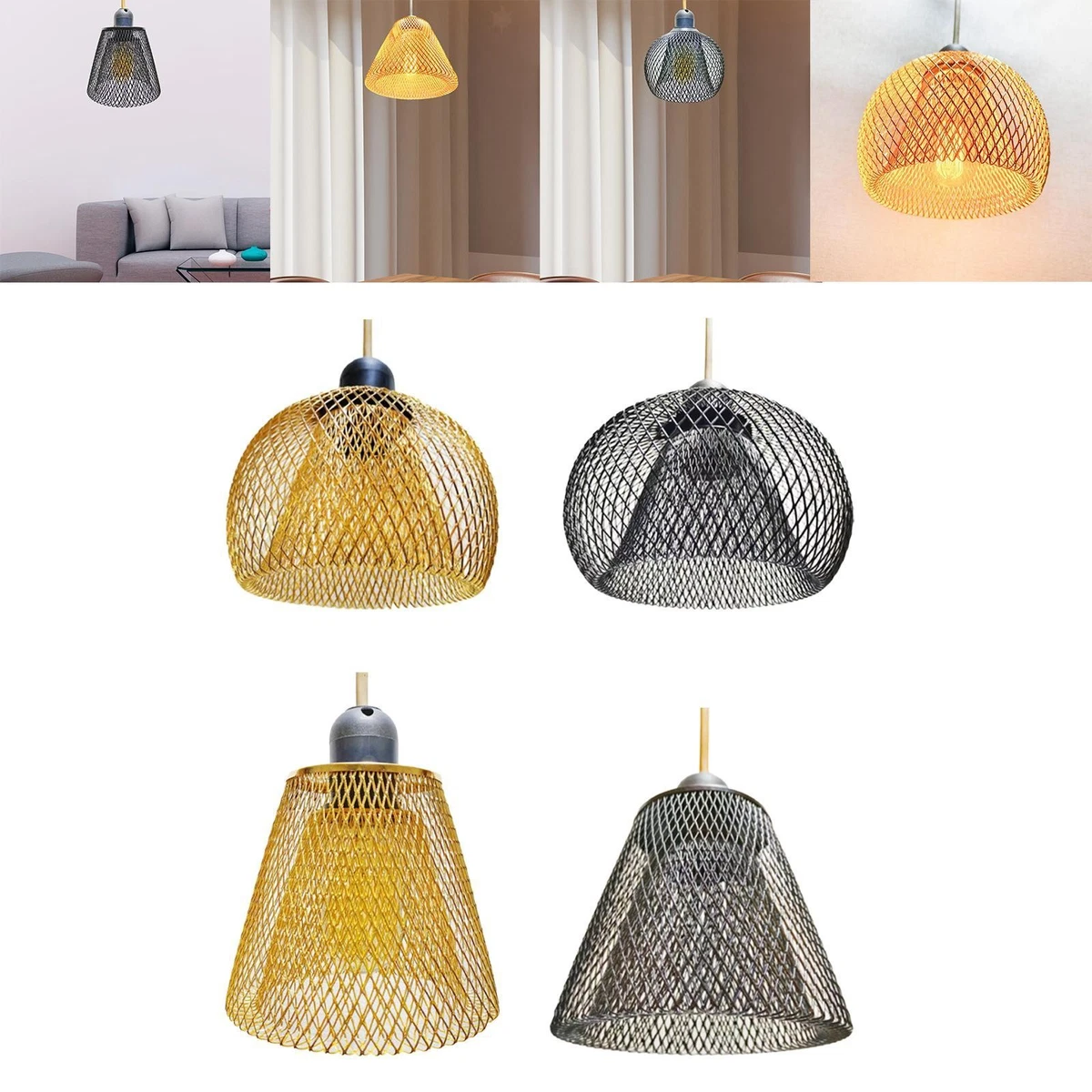 Luqeeg Paralume In Metallo Intagliato Albero Della Foresta, Effetto Luci E Ombre, Per Lampada E27