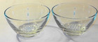 Vintage MCM Set (2) Hazel Atlas Capri Glass Hobnail Bowls Clear Glass Nut candy — photo 1