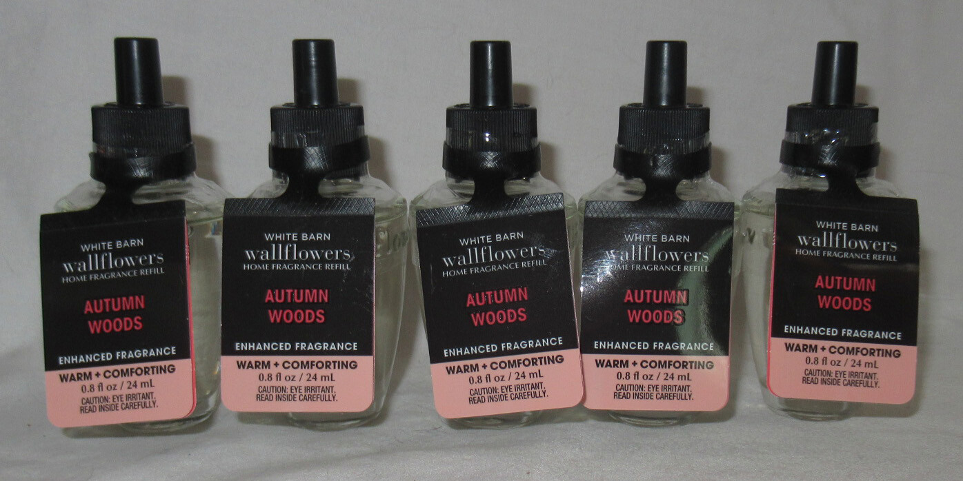 White Barn Bath & Body Works Fragrance Refill Bulb Lot Set of 5 AUTUMN