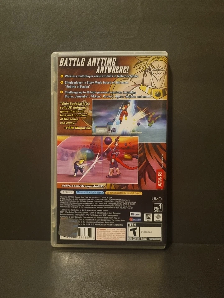 Dragon Ball Z: Shin Budokai (Sony PSP, 2006) Atari Complete Region 1 VGC - Image 3 of 4