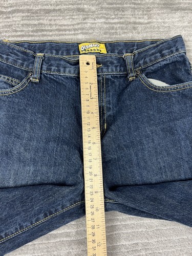 Old Navy Jeans Boys 14 Husky Blue Dark Wash Bootcut Casual Outdoors - Picture 6 of 14