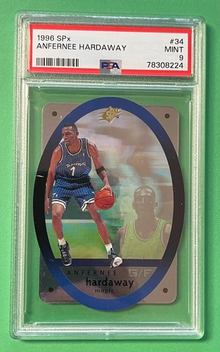 1996-97 UPPER DECK SPX ANFERNEE HARDAWAY #34 PSA 9 MINT MAGIC