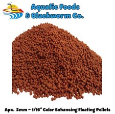44-lb Color Enhancing Floating Pellets Koi, Pond Aquarium Fish. Apx. 2mm