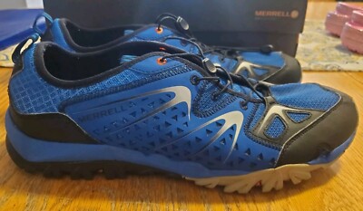 Mens Merrell Capra Rapid Trail Shoes Blue Dusk Size 12