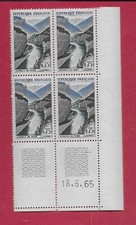 1965 bloc de 4 coin daté gorges du Tarn  N° 1438 NEUF  **