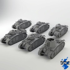 Char B1 bis Tank WW2 Tabletop Gaming 3D Print