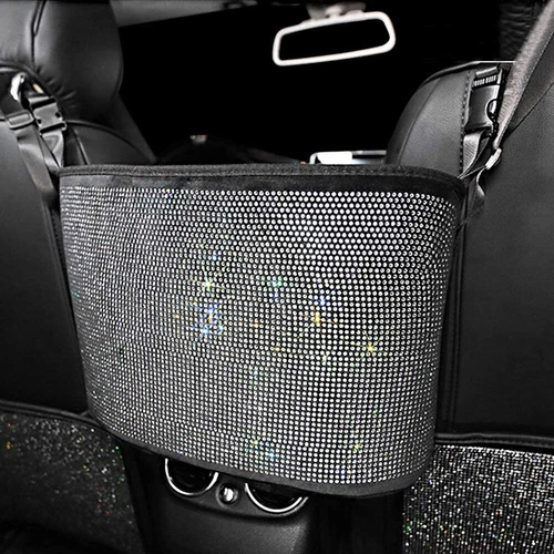 Car Interior Net Pocket Handbag Holder Organizer Accessories - Imagen 2 de 8