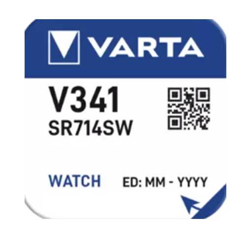 Thumbnail - Varta Uhrenbatterie Silver Oxide Knopfzelle V341 Sr714sw 1.55v 5 Stück