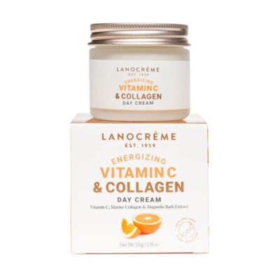 Lanocreme Gesichtscreme Vitamin C + Collagen Energizing Day Cream 50g | Original