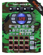 Roland SP-404 A Skins  Green Camo  Protective Decal  StyleFlip Skins