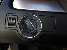 Fits VW Passat B6 B7 CC Polierter Aluminium-Lichtschalterring 1 Stück