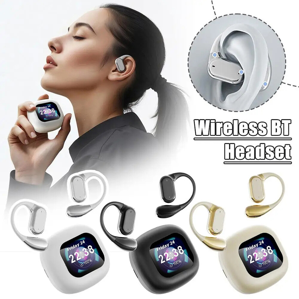 2025 Bluetooth 5.4 Open-Ear Wireless Earbuds with Secure Earhooks-image
