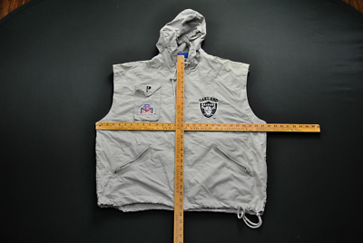 VTG Las Vegas Raiders Vest Pro Player Men's L 90s NFL Football