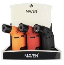 Maven Alter Torch Lighter, Adjustable head, Adjustable Flame Safety Switch