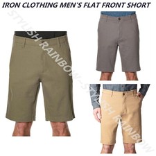 IRON CO. MEN'S COMFORT FLEX WAISTBAND STRETCH SHORT MULTIPLE COLOR SIZE NEW