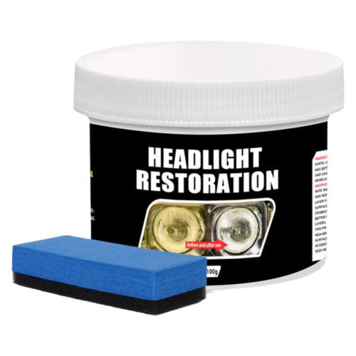 Headlight Repair Paste Car Headlight Lens Restoration Polishing Cleaner 100g