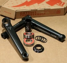 ODYSSEY BMX BIKE THUNDERBOLT+ BICYCLE CRANKS BLACK w/ Bottom Bracket