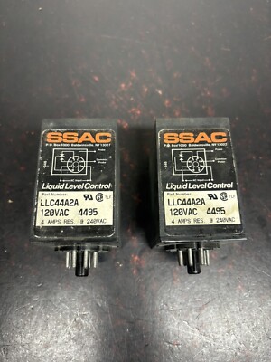 LOT OF 2!!!! SSAC LLC44A2A Liquid Level Control With IDEC SR2P-06