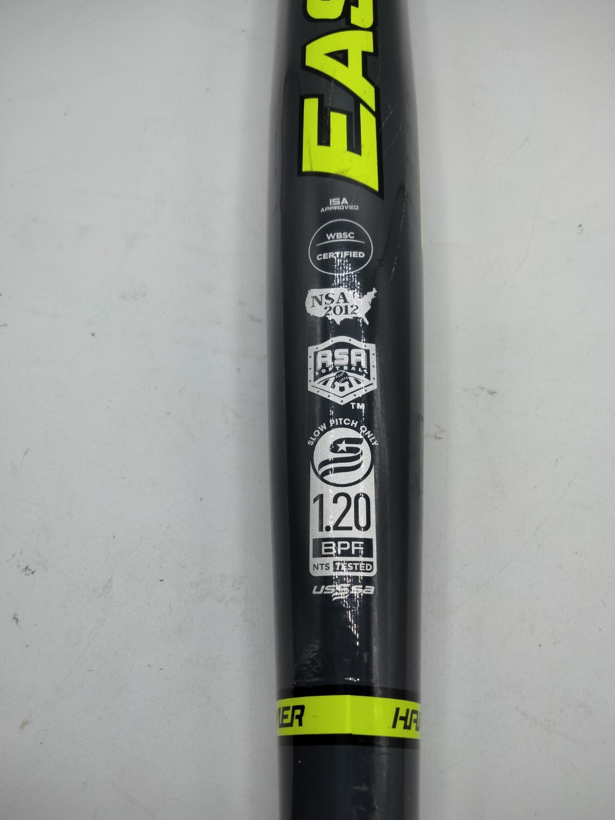 Easton HAMMER Bat 32in/25oz DUAL STAMP SP21 HM, official softball