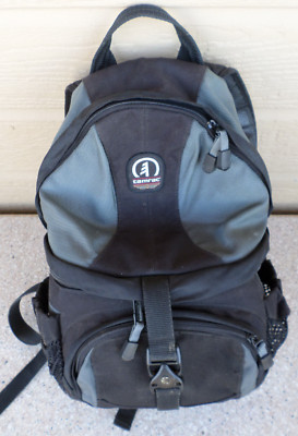 Small Tamrac S.A.S  Black and Gray Multi Compartment Padded Camera Backpack