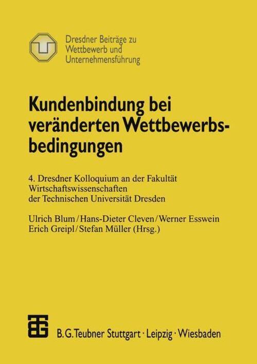 Thumbnail - Kundenbindung Bei Veränderten Wettbewerbsbedingungen Ulrich Blum (u.